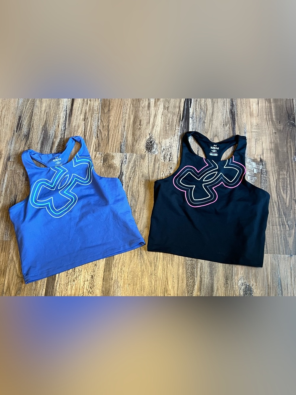 Under Armour Girls Motion Tank Tops, Size Large (14/16)-Set of 2